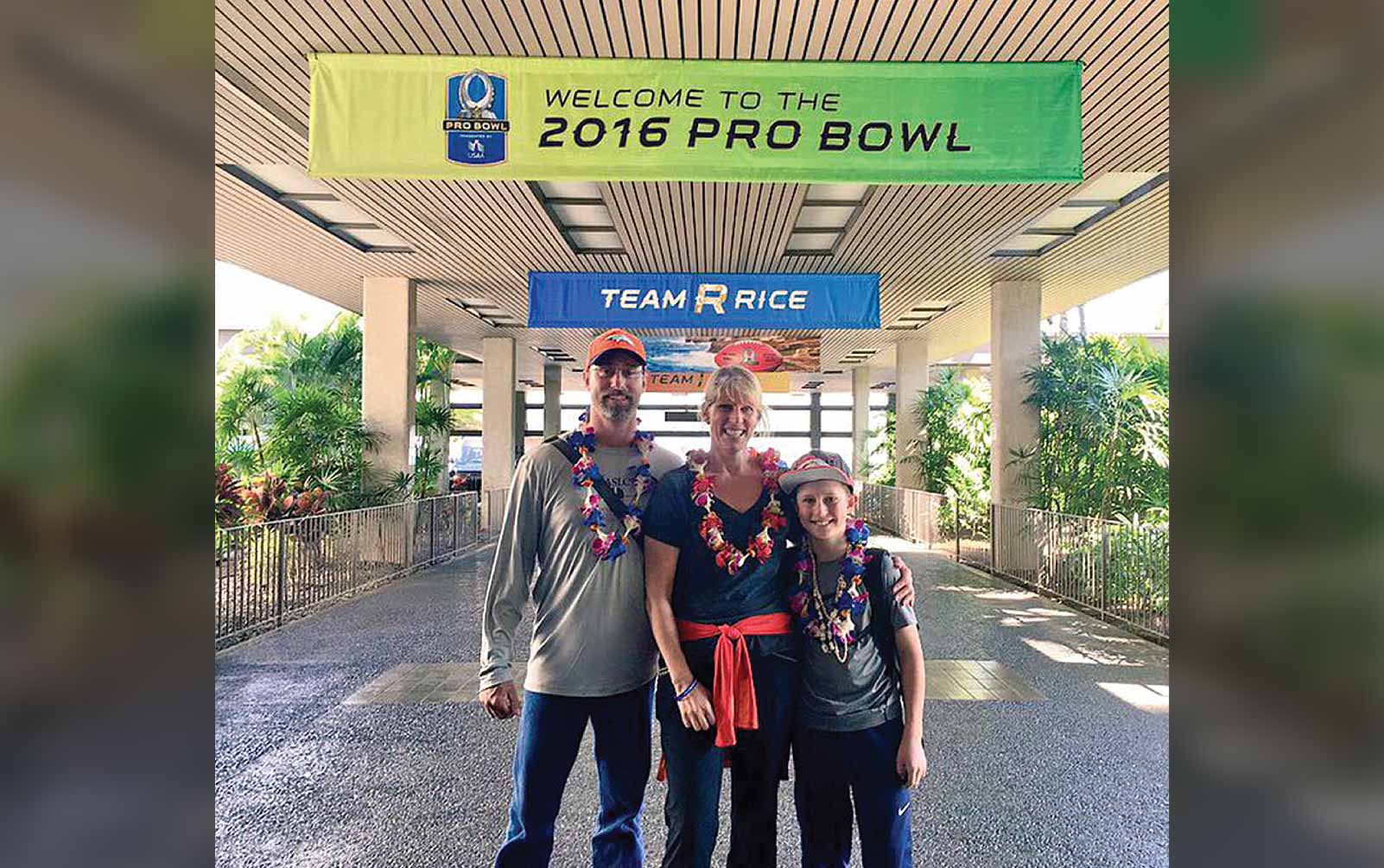 Lung Cancer Survivor Wins Trip to US NFL 2016 Pro Bowl