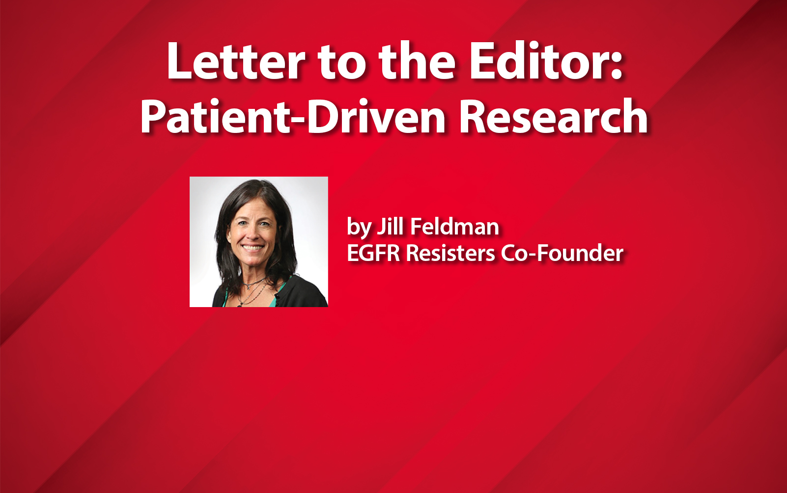 Letter to the Editor: Patient-Driven Research