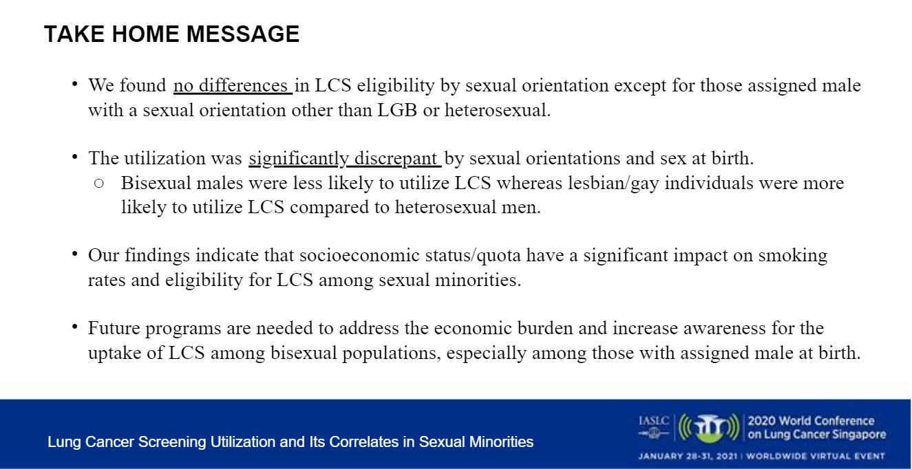 Addressing Lung Cancer Screening Disparities in the LGBT Community