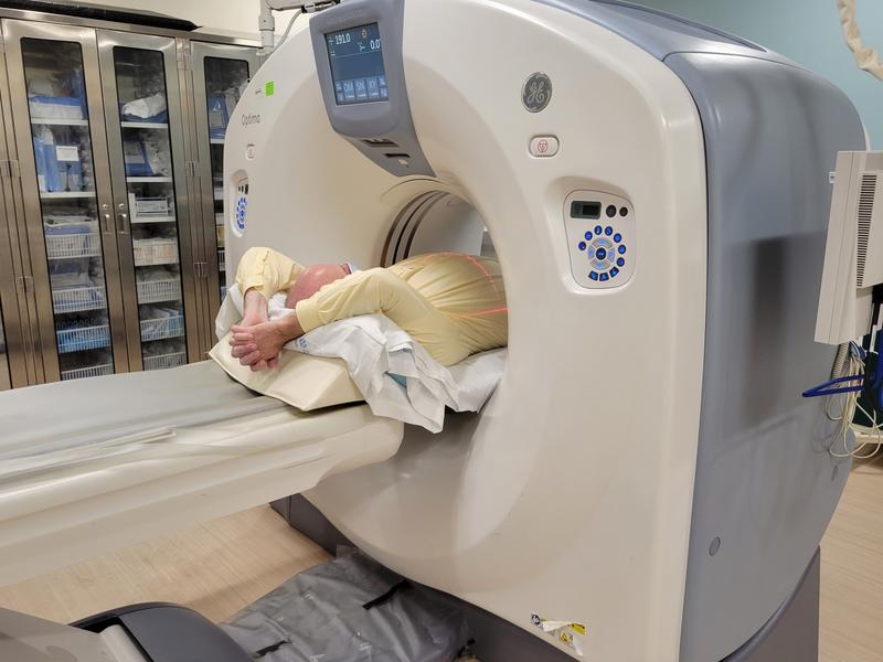 Patient receives a CT Scan 