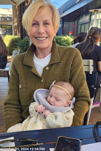 Ms. Lieberman with her grand-niece.